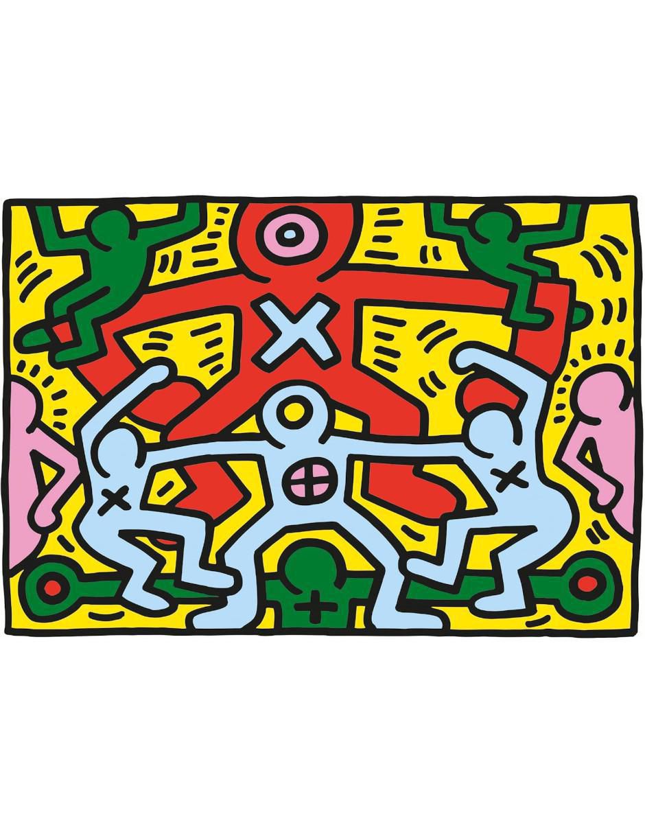 Rompecabezas Abstracto Keith Haring 3 1000 piezas 2