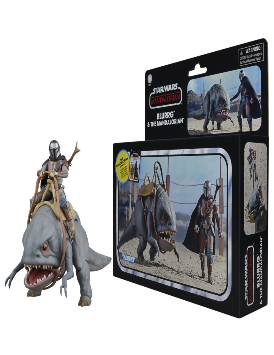 Set figuras acción articulada The Mandalorian The Mandalorian & Grogu vintage Star Wars 3