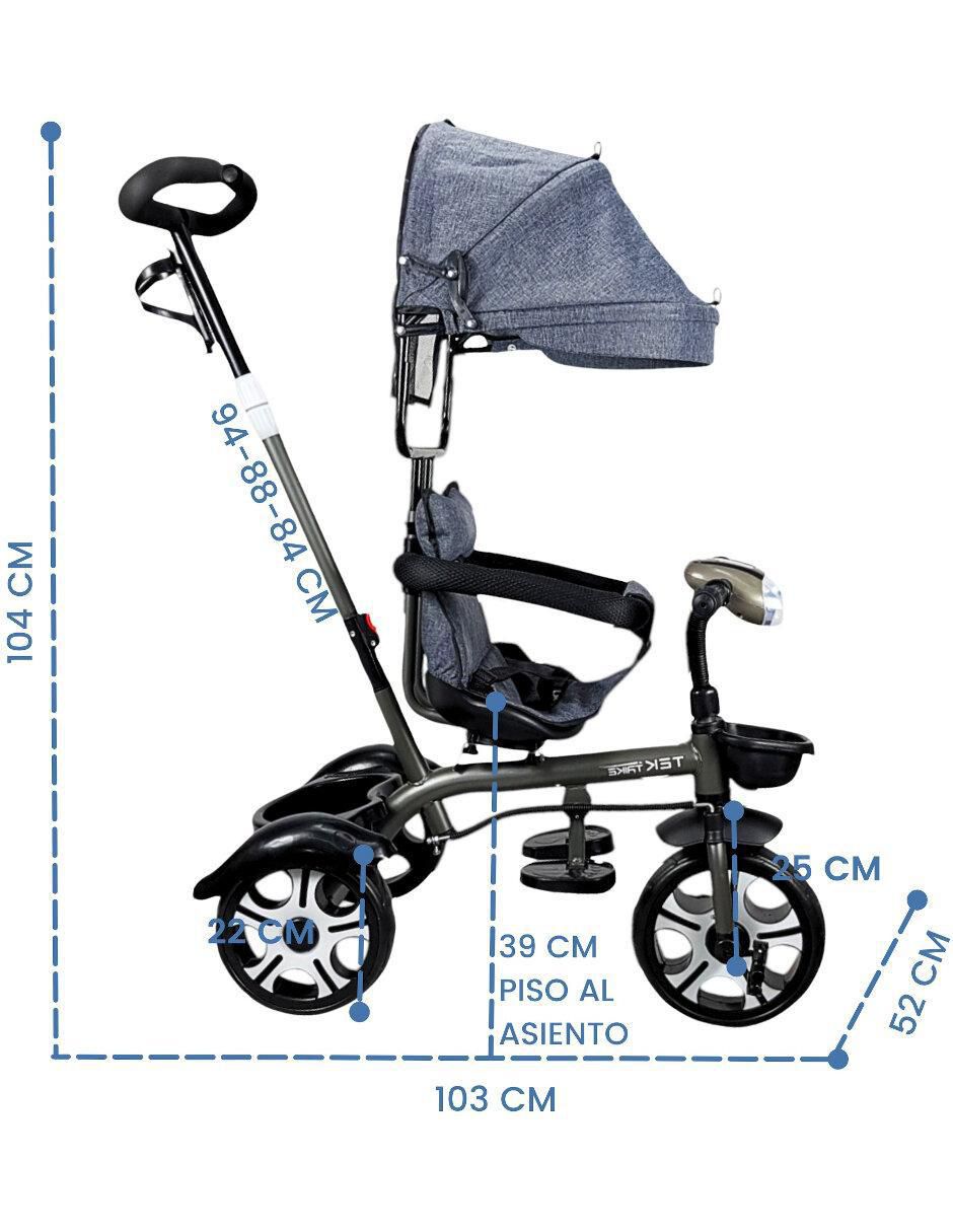 Triciclo the baby shop "rodada" 10 asiento giratorio 360 "para" unisex