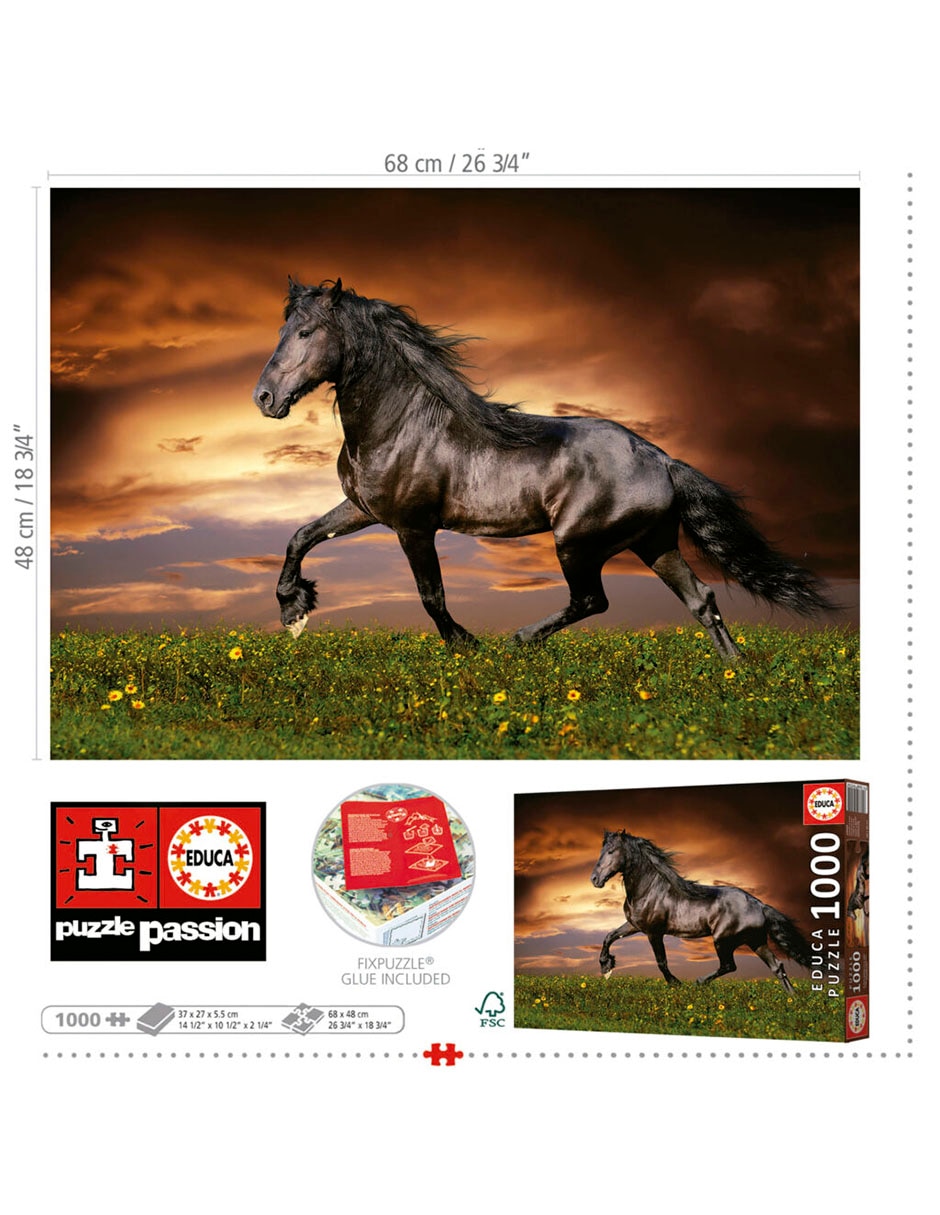 Rompecabezas caballo al trote Educa Puzzle 500 piezas 4