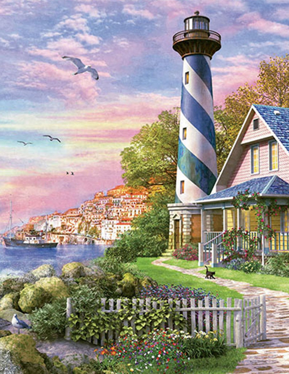 Rompecabezas faro en Rock Bay Educa Puzzle 4000 piezas 2