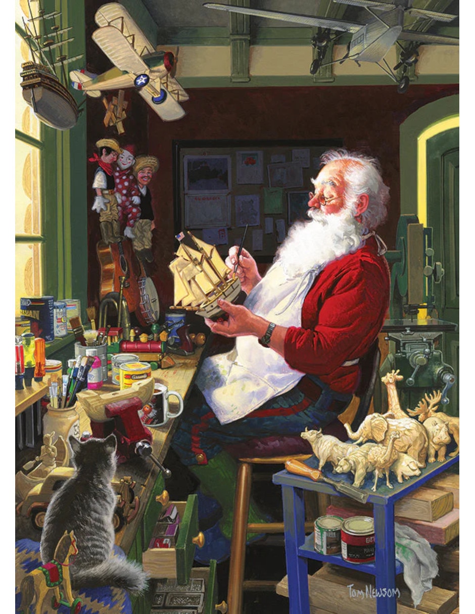 Rompecabezas Artistas Modernos Taller de Santa Claus 500 piezas 2