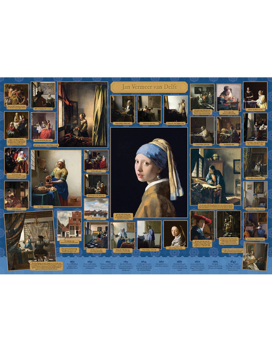 Rompecabezas Obras Maestras Galeria Vermeer 1000 piezas 2