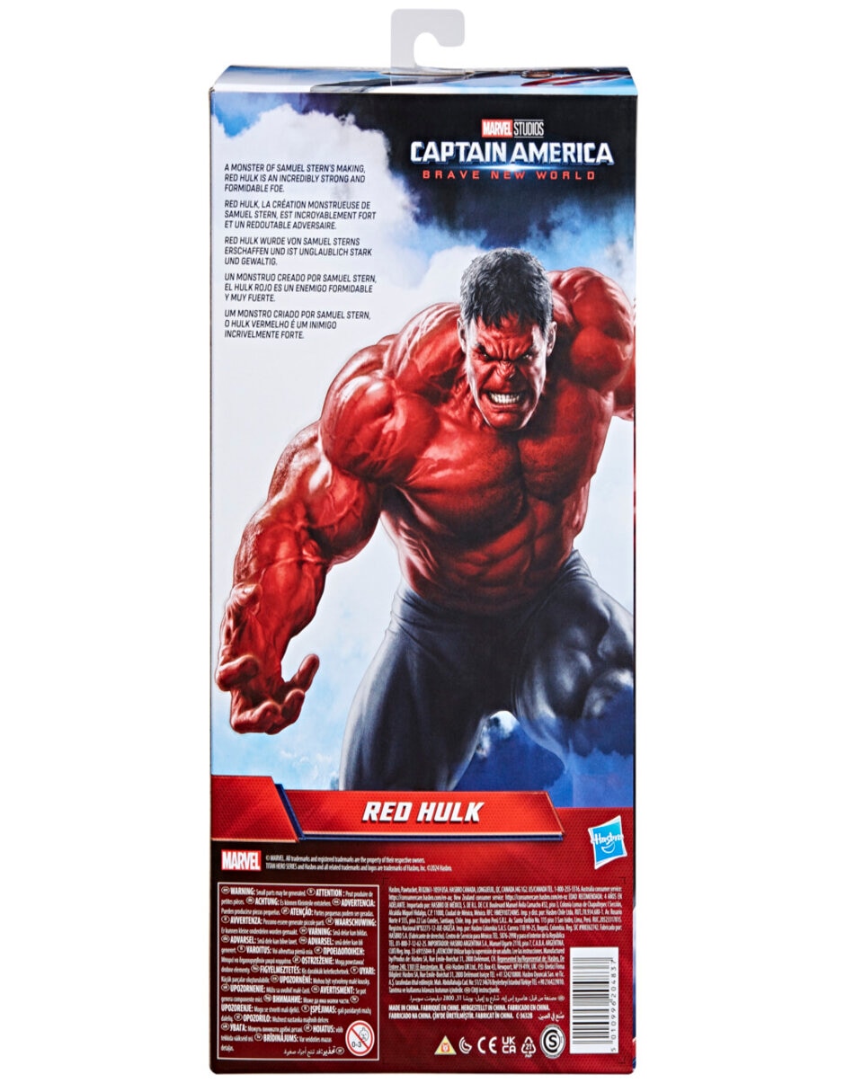 Figura de acción articulada Captain America Brave New World Red Hulk titan hero 4