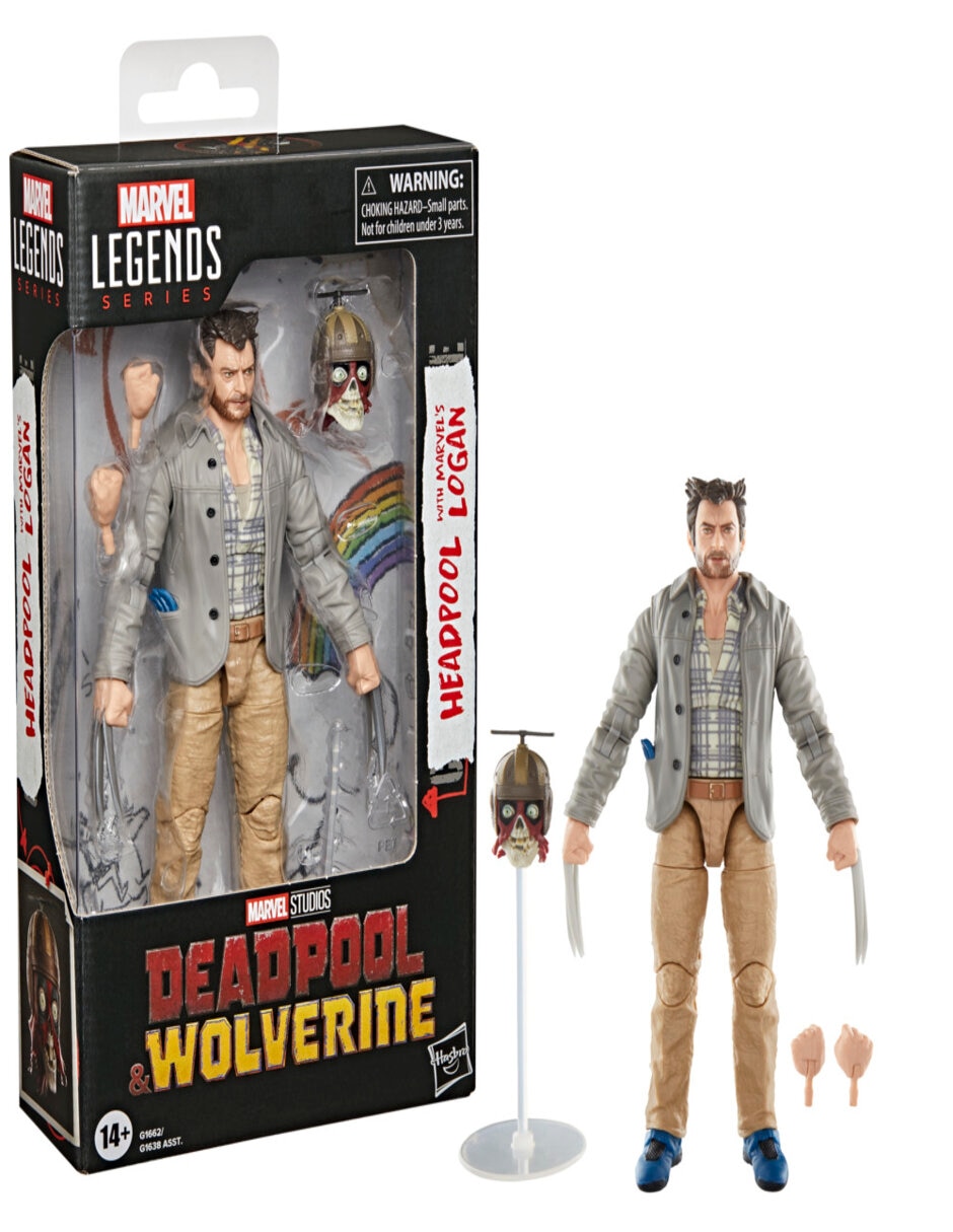 Figura de acción articulada Deadpool & Wolverine Headpool with Marvel's Logan 6