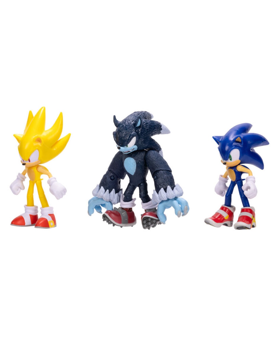 Set figuras acción articulada Sonic The Hedgehog Movie Collection 3