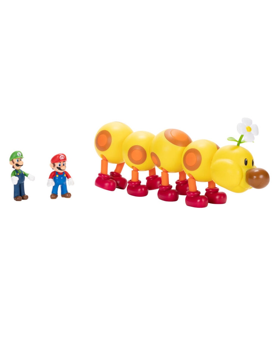 Figura de acción articulada Super Mario Wiggler, Mario y Luigi collectors 2