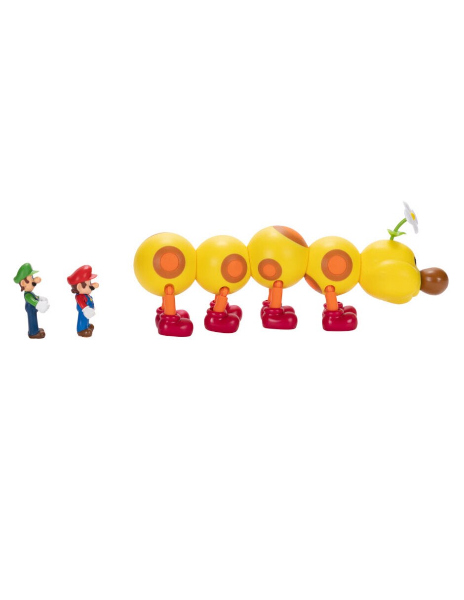 Figura de acción articulada Super Mario Wiggler, Mario y Luigi collectors 5