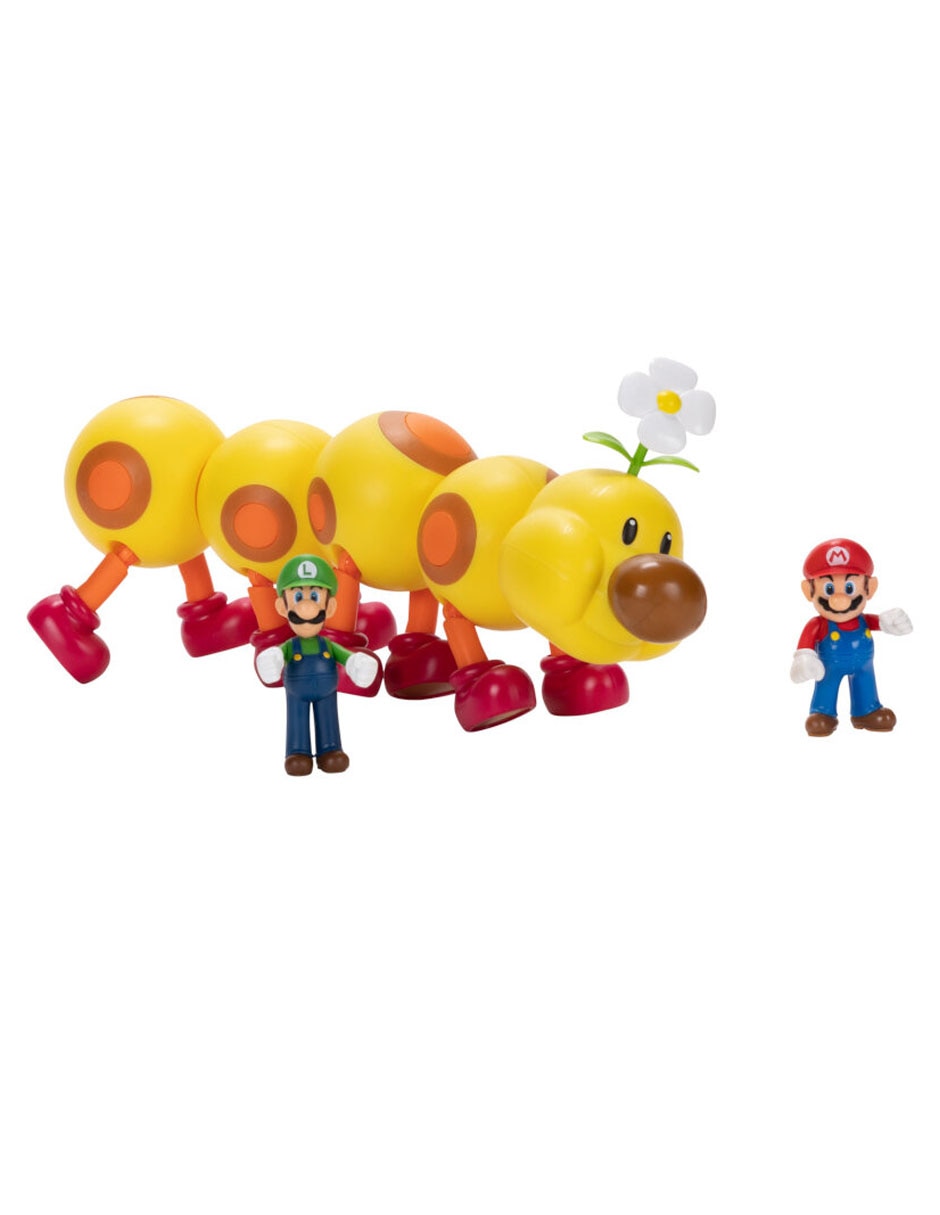 Figura de acción articulada Super Mario Wiggler, Mario y Luigi collectors 7