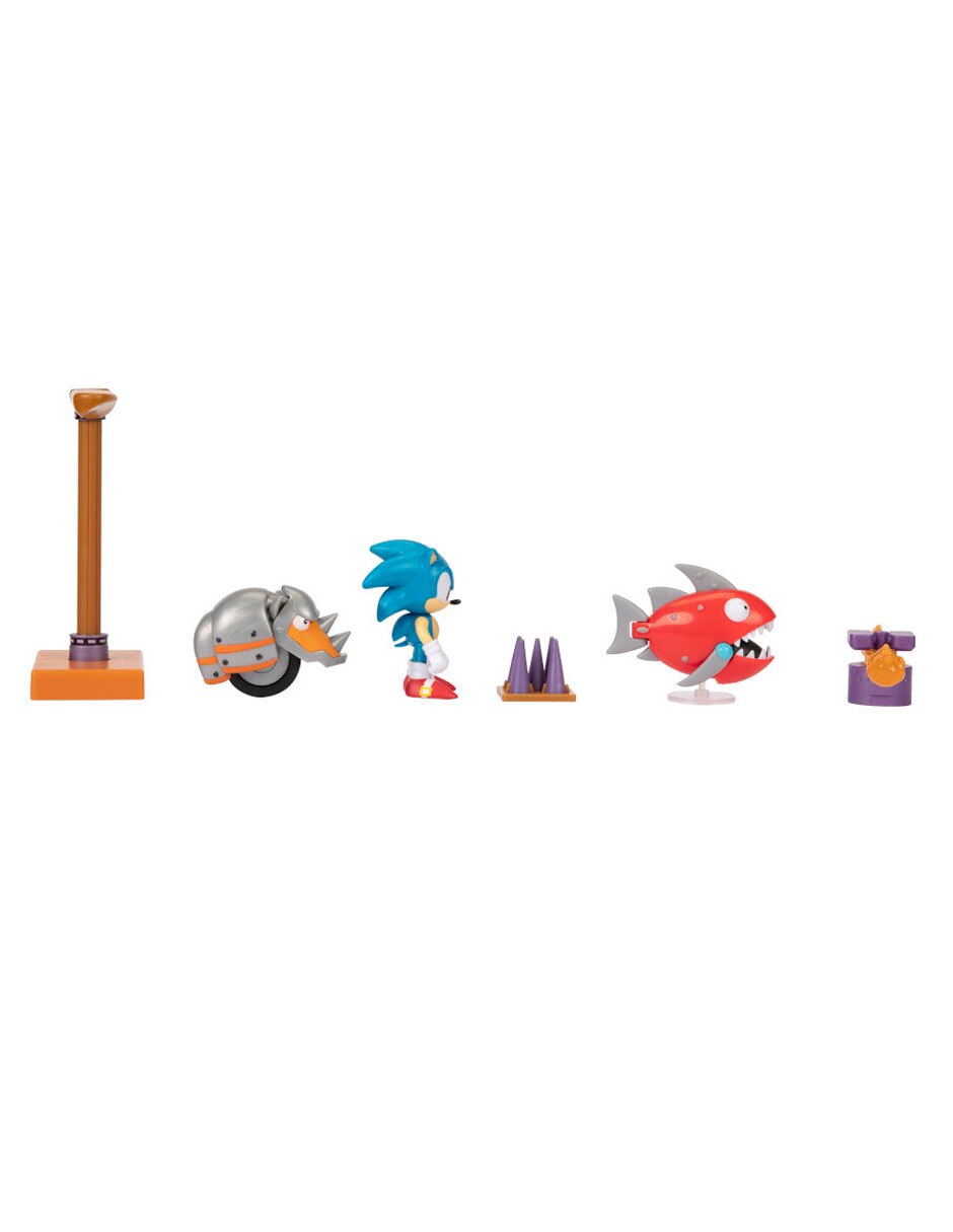 Set figuras acción articulada Sonic Boom Sonic The Hedgehog collectors con movimiento 5