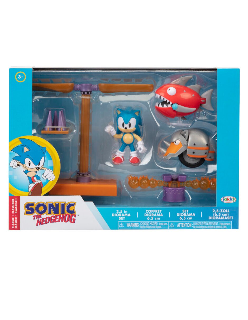 Set figuras acción articulada Sonic Boom Sonic The Hedgehog collectors con movimiento 7