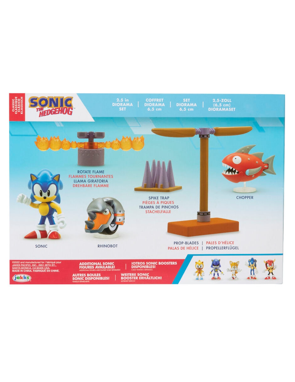 Set figuras acción articulada Sonic Boom Sonic The Hedgehog collectors con movimiento 9