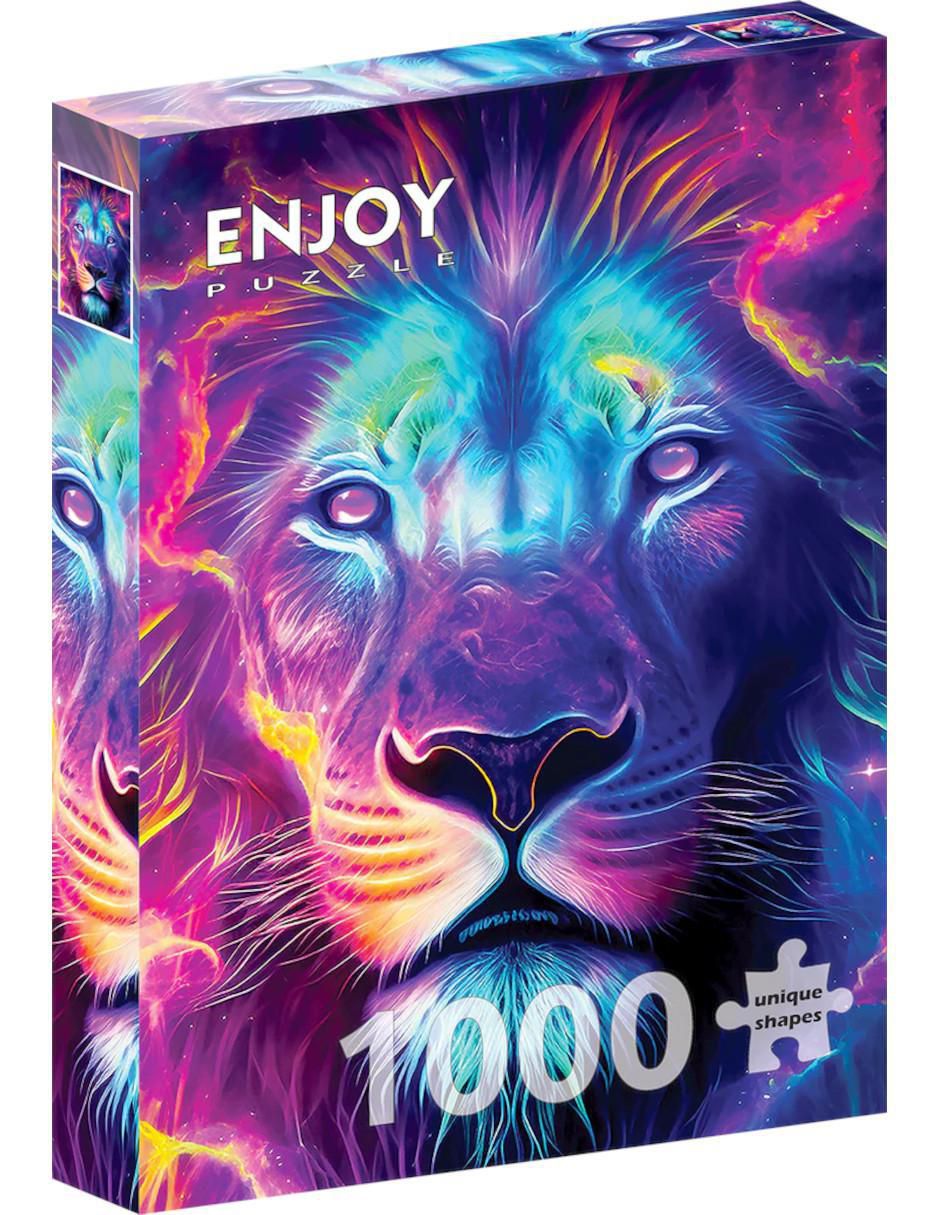 Rompecabezas León Colorido Su majestad - El León 1000 piezas Rompecabezas León Colorido Su majestad - El León 1000 piezas