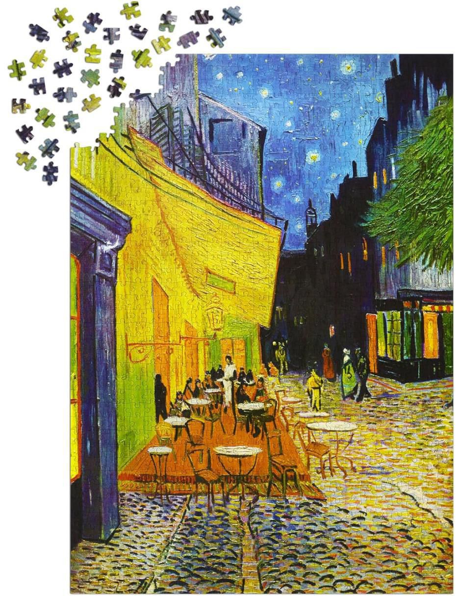 Rompecabezas Van Gogh - Café Terraza 1000 piezas 3