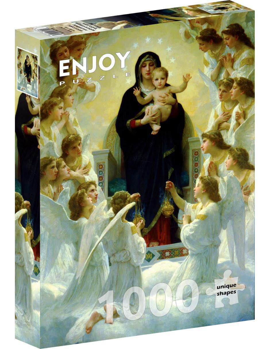 Rompecabezas Bouguereau: Virgen Con Ángeles 1000 piezas Rompecabezas Bouguereau: Virgen Con Ángeles 1000 piezas