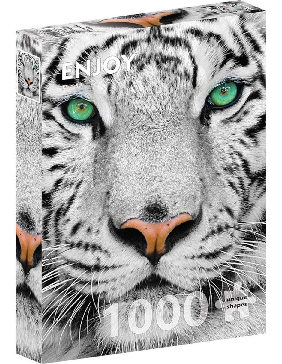 Rompecabezas Tigres blancos de bengala Tigre Blanco Siberiano 1000 piezas Rompecabezas Tigres blancos de bengala Tigre Blanco Siberiano 1000 piezas