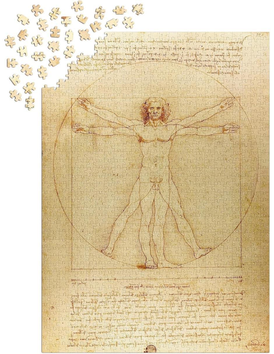 Rompecabezas Leonardo da Vinci - El Hombre de Vitruvio 1000 piezas 3