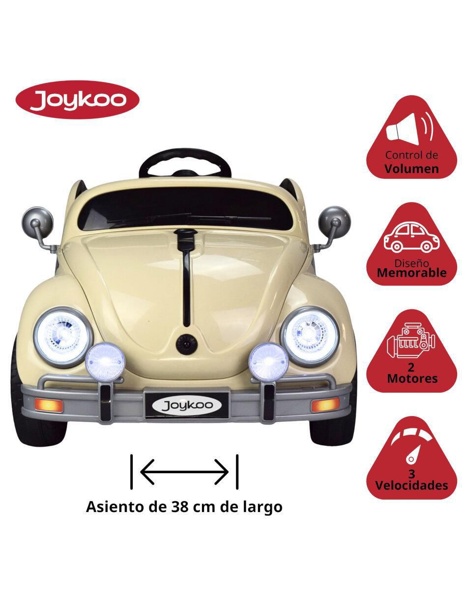 Automóvil montable Joykoo Diseño vochito recargable