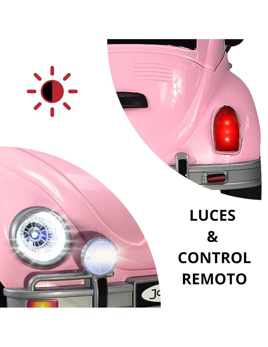 Automóvil montable Diseño vochito recargable 2