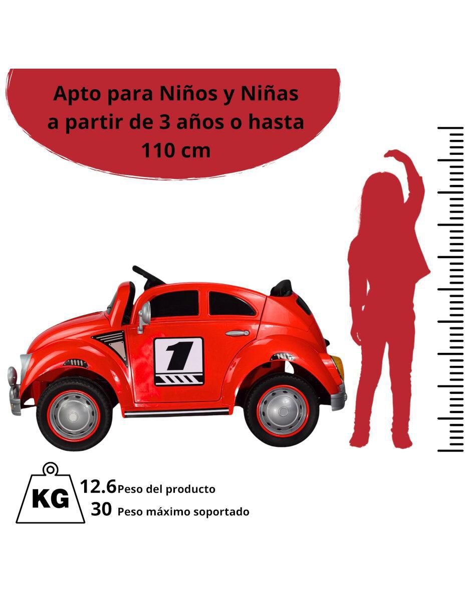 Automóvil montable Joykoo Diseño vochito recargable