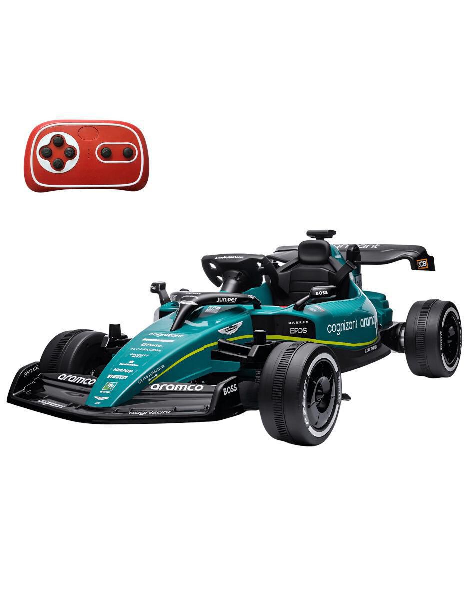 Automóvil montable Aston Martin Formula 1 Aramco recargable Automóvil montable Aston Martin Formula 1 Aramco recargable