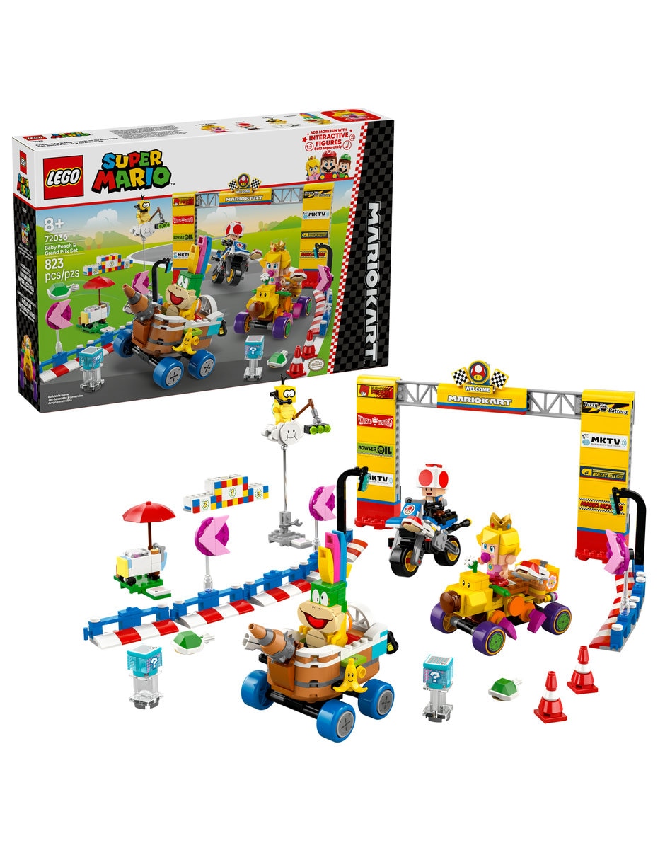 Lego Super Mario Mario Kart: set Bebé Peach y Grand Prix 72036