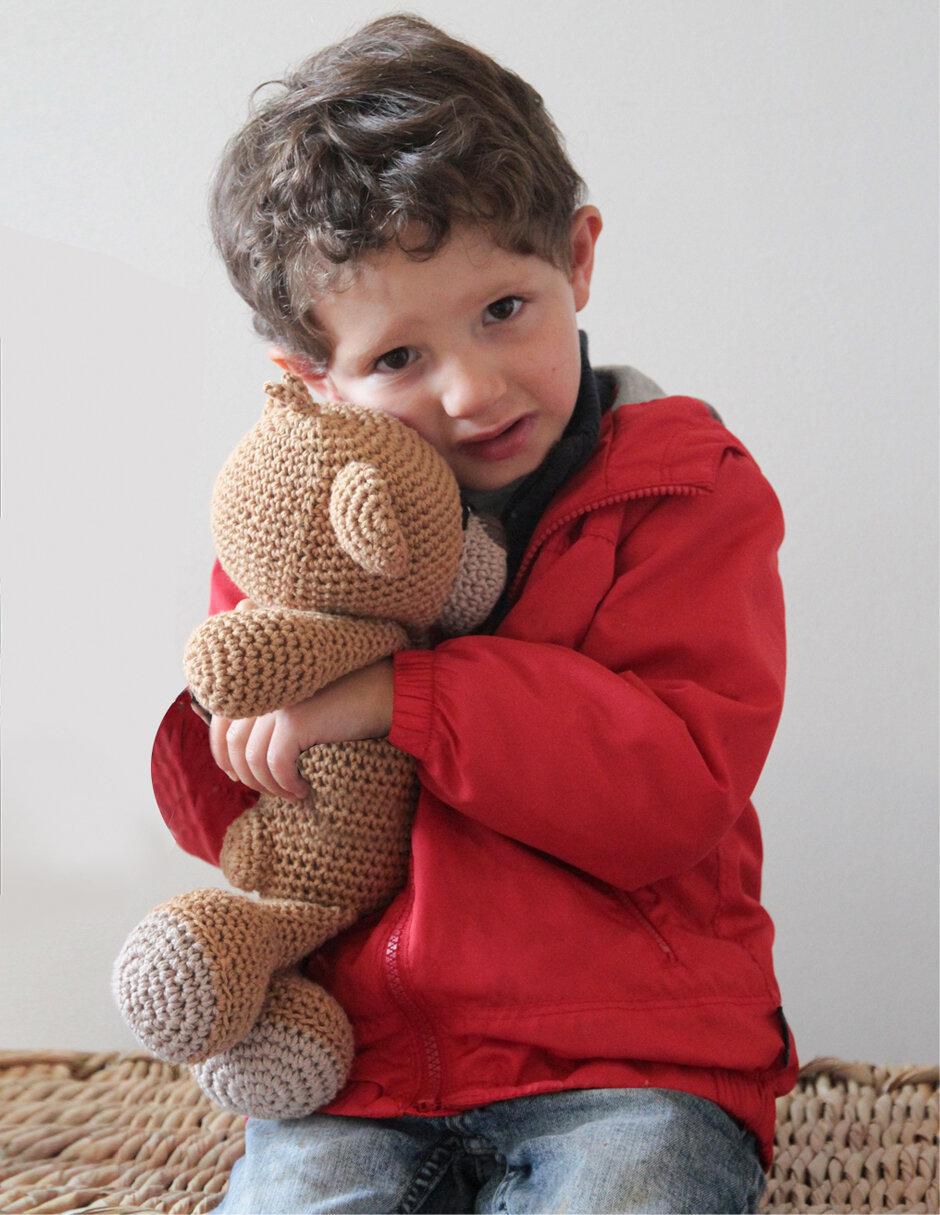 Peluche de oso hecho a mano de 30 cm 6