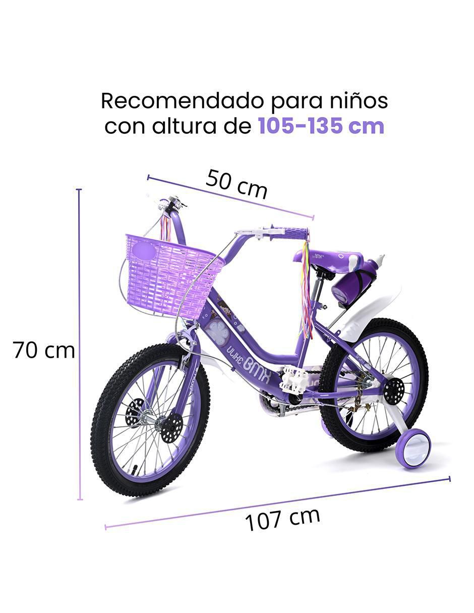 Bicicleta infantil wondrus "rodada" 16 sin familia o colección  "para" niña