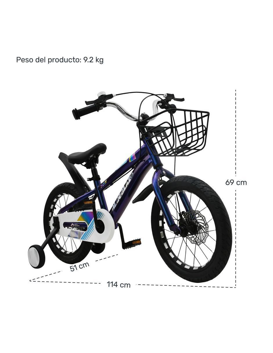 Bicicleta infantil rodada 16 unisex 13