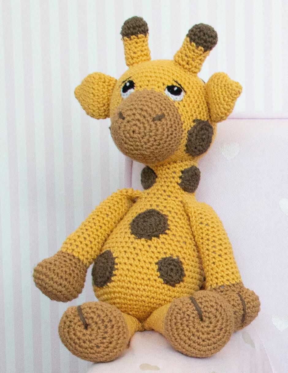 Peluche de jirafa hecho a mano de 34 cm 5