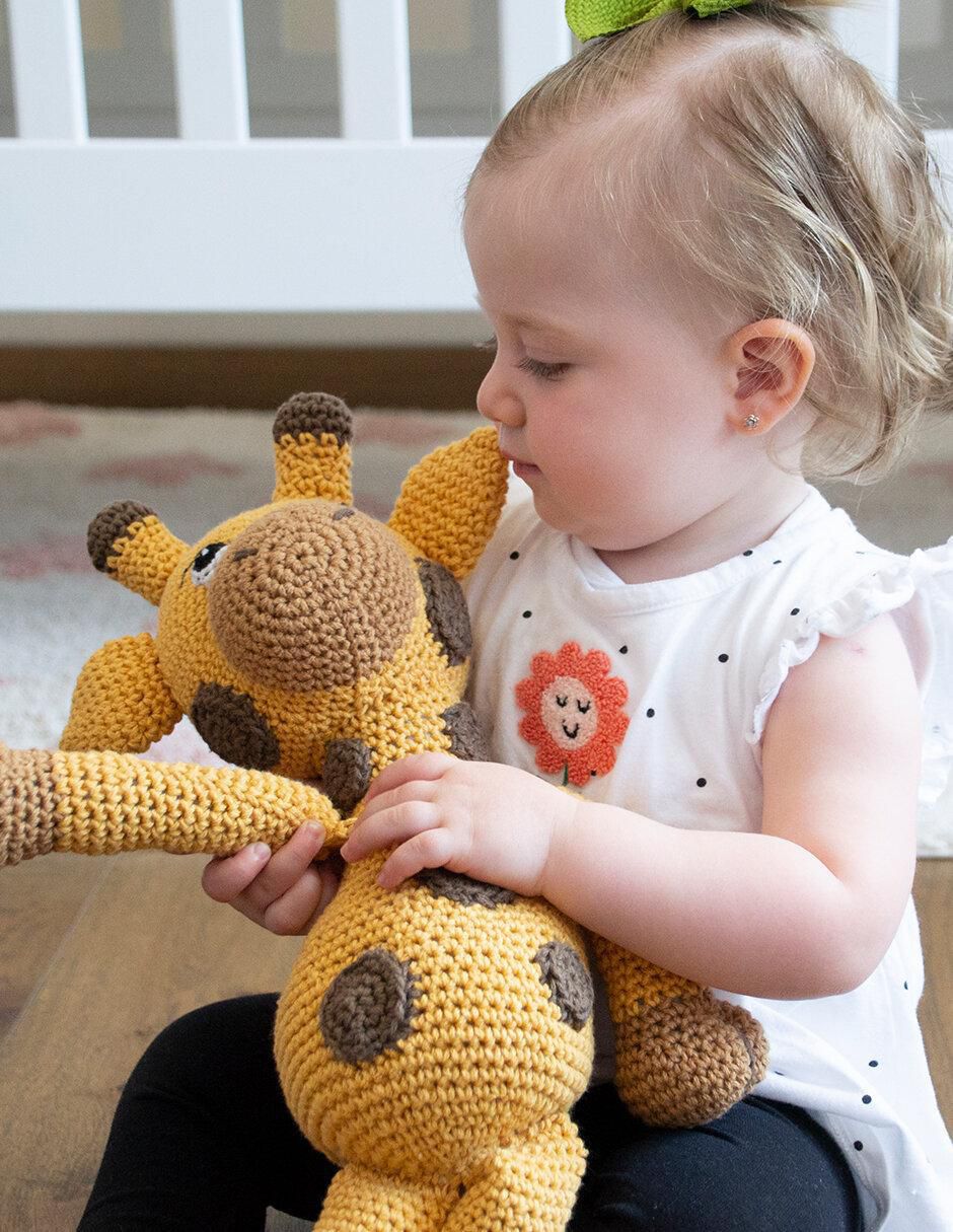 Peluche de jirafa hecho a mano de 34 cm 9