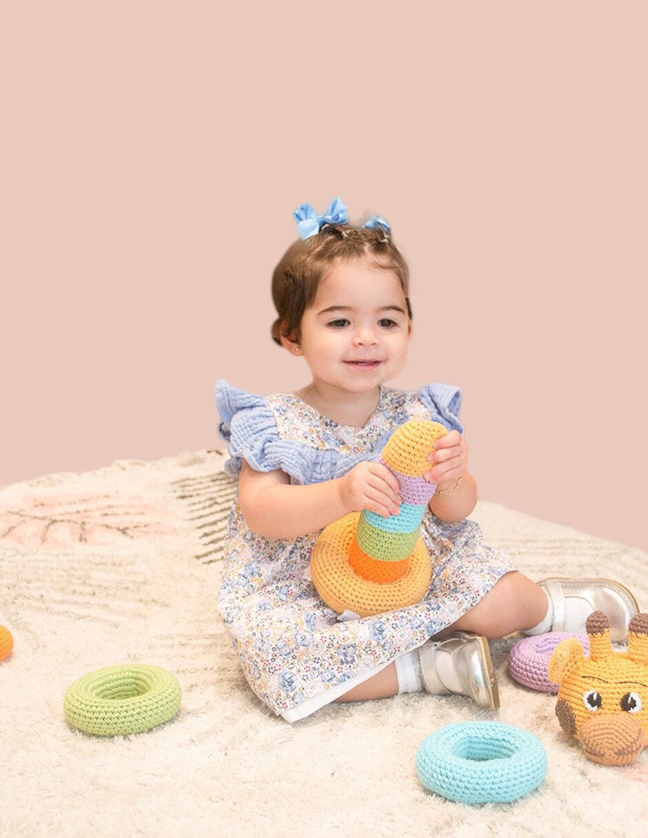 Peluche de jirafa hecho a mano de 30 cm 4