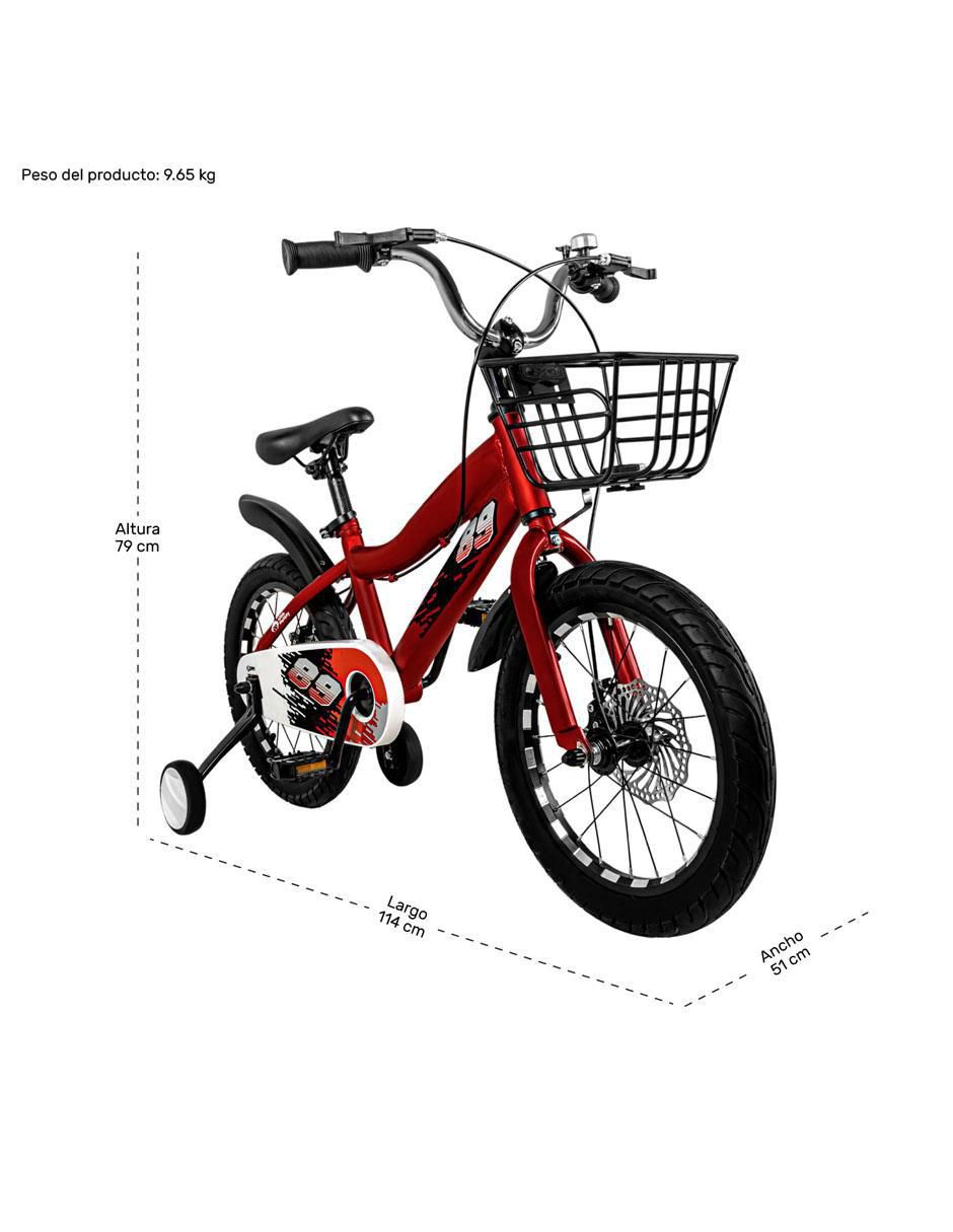 Bicicleta infantil rodada 16 unisex 6