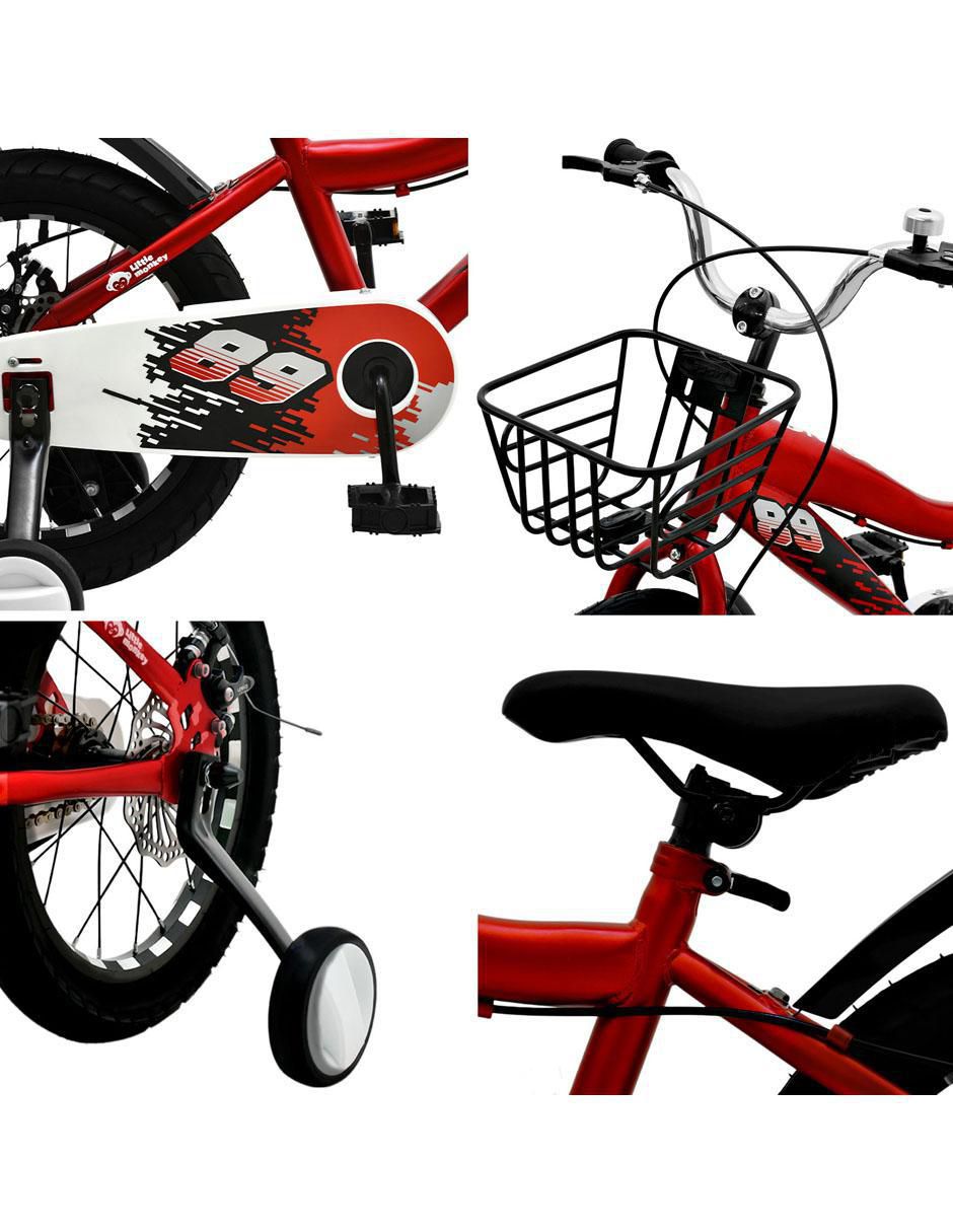Bicicleta infantil rodada 16 unisex 5