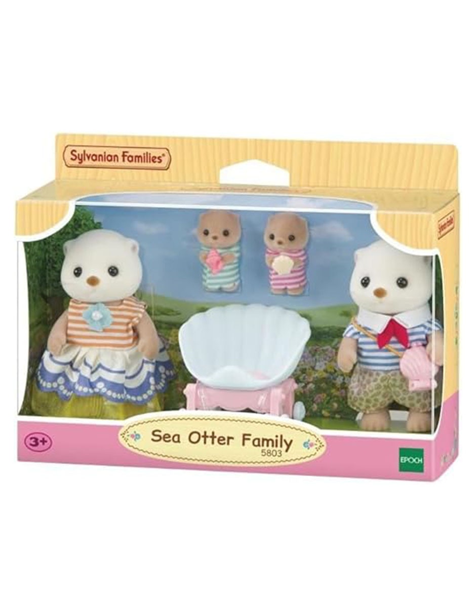 Set muñecas Sea Otter Familly