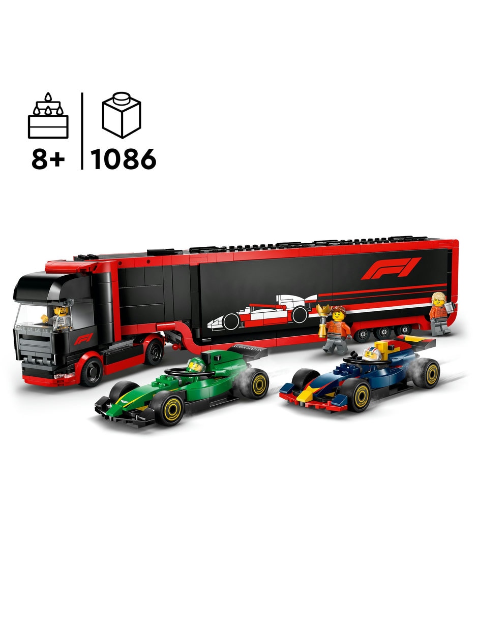 F1 Truck with RB20 & AMR24 F1 Cars 60445 2