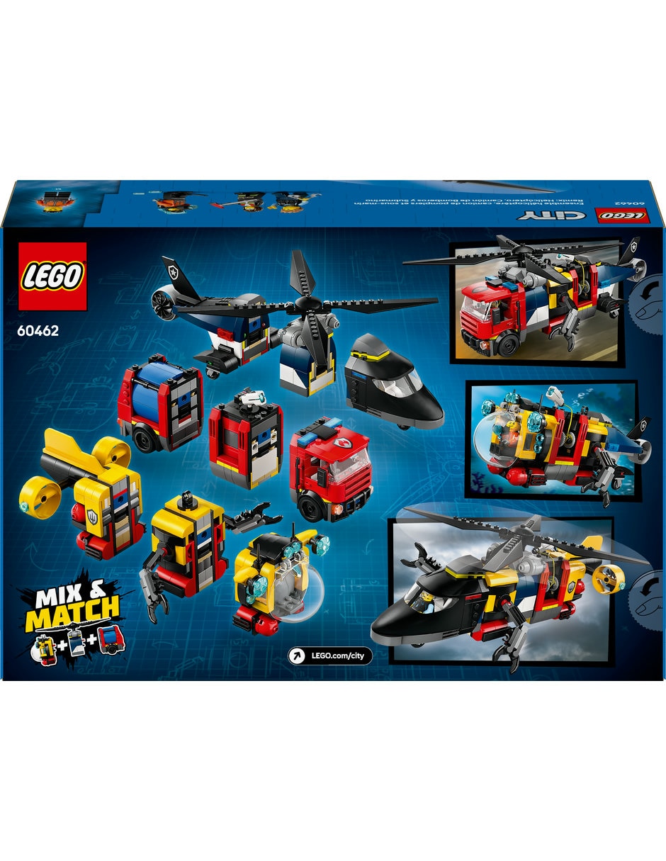 Remix: Helicóptero, Camión de Bomberos y Submarino 60462 3
