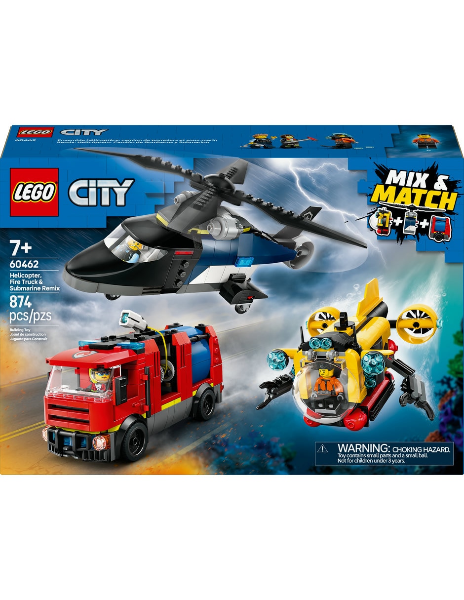 Remix: Helicóptero, Camión de Bomberos y Submarino 60462 4