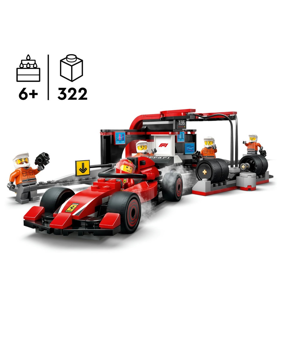 Parada en Boxes de F1 y Equipo de Mecánicos con Coche Ferrari 60443 6