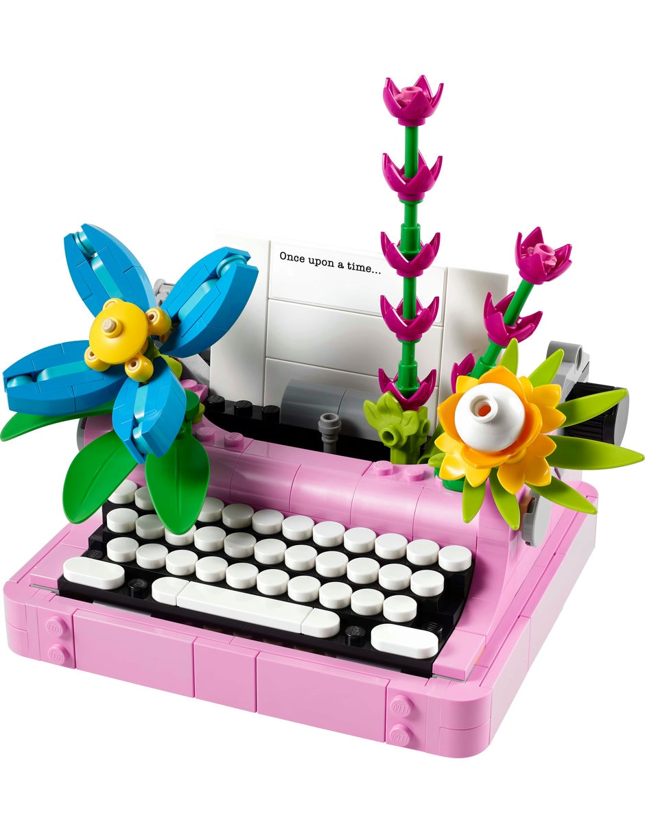 Máquina de Escribir con Flores 31169 5