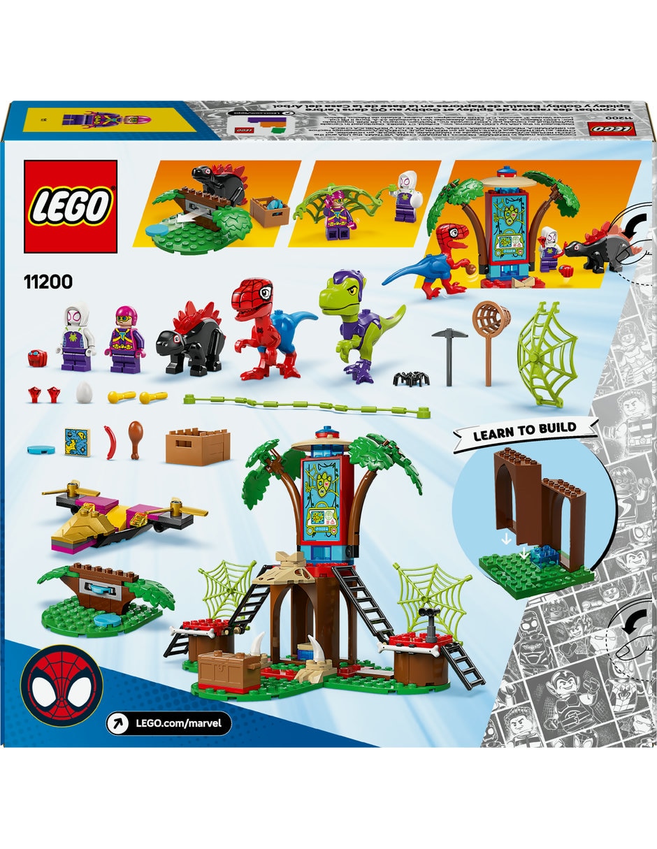 Spidey y Gobby: Batalla de Raptores en la Base de la Casa del Árbol 11200 Marvel 4
