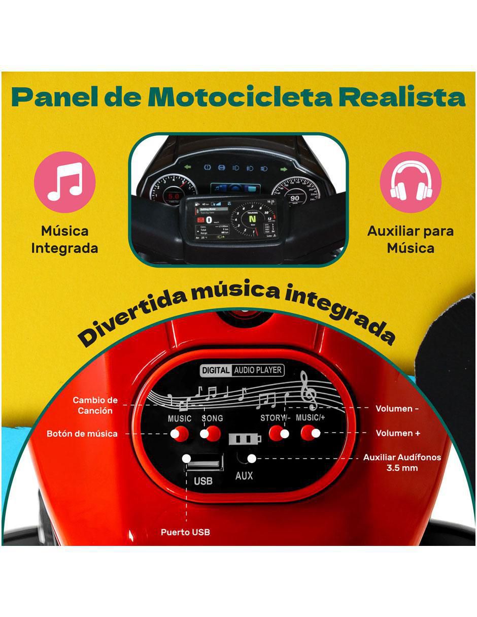 Moto montable recargable 5
