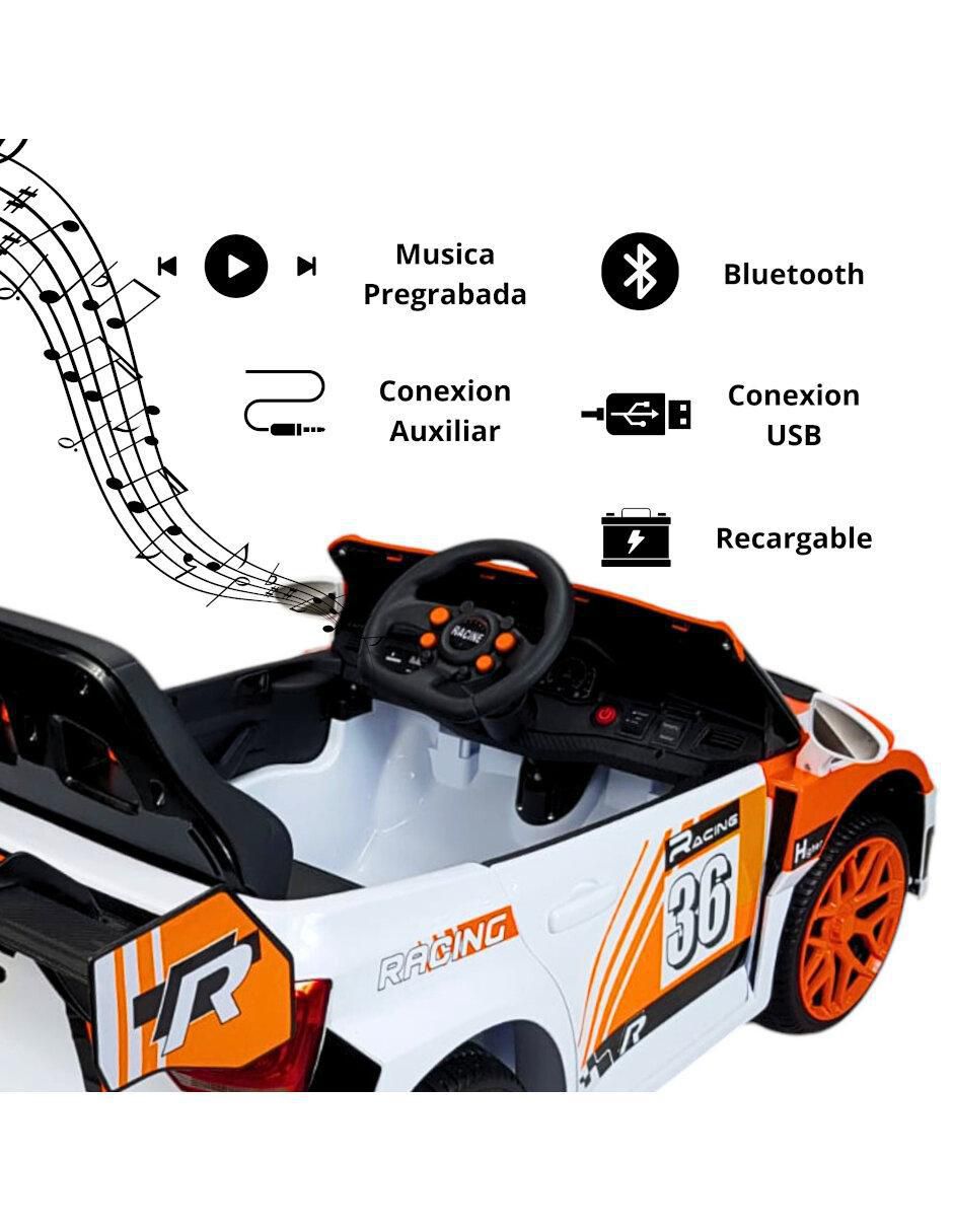 Automóvil montable The Baby Shop Rally de recargable