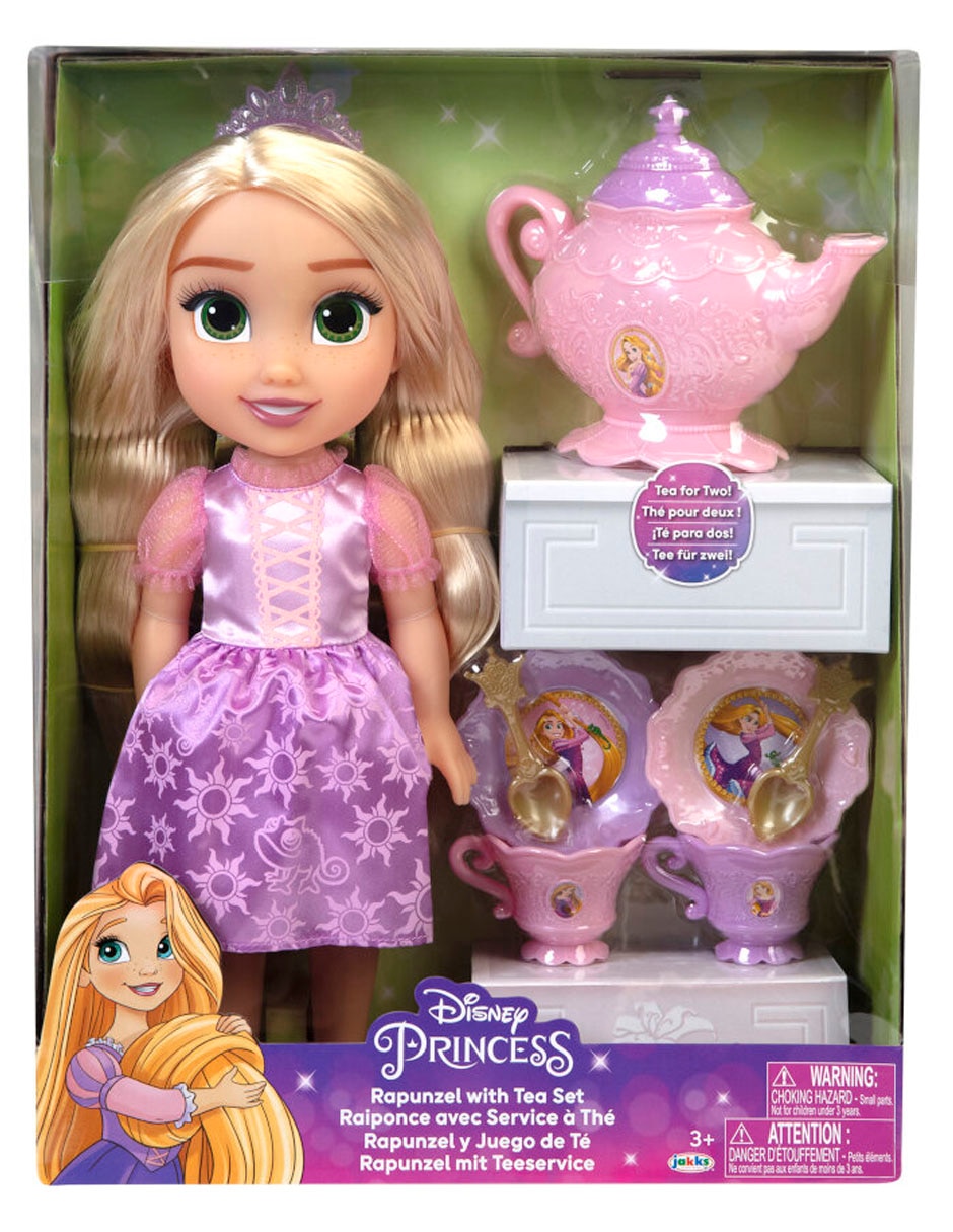 Muñeca Princess Disney Rapunzel y Juego de Té 1