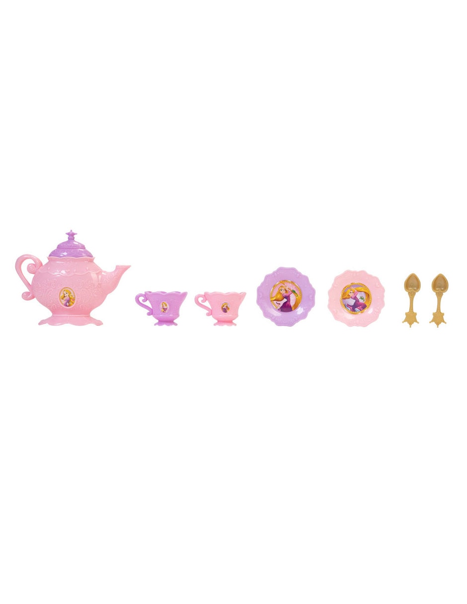 Muñeca Princess Disney Rapunzel y Juego de Té 5