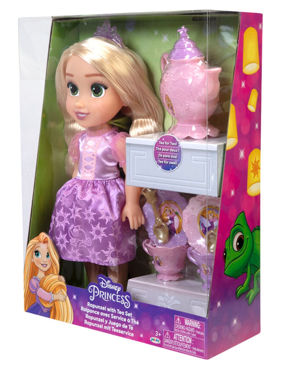 Muñeca Princess Disney Rapunzel y Juego de Té 6