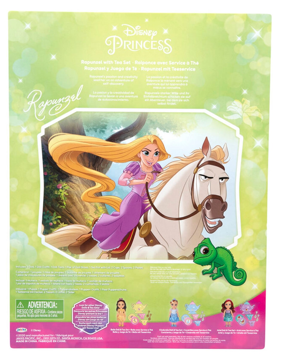Muñeca Princess Disney Rapunzel y Juego de Té 8