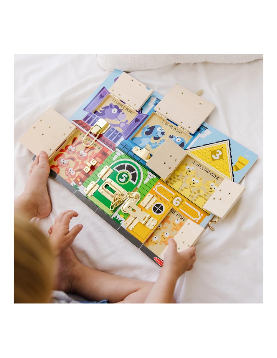 Tablero De Juego Con Cerraduras juego armable infantil unisex 3