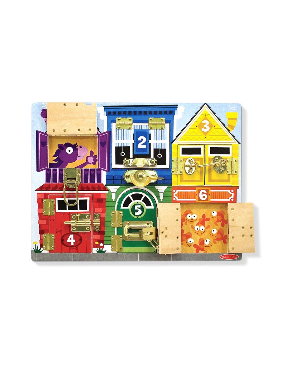 Tablero De Juego Con Cerraduras juego armable infantil unisex 4