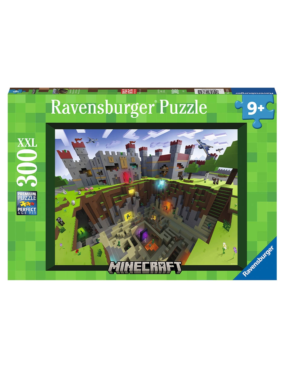 Rompecabezas videojuegos Minecraft cutaway Ravensburger 300 piezas